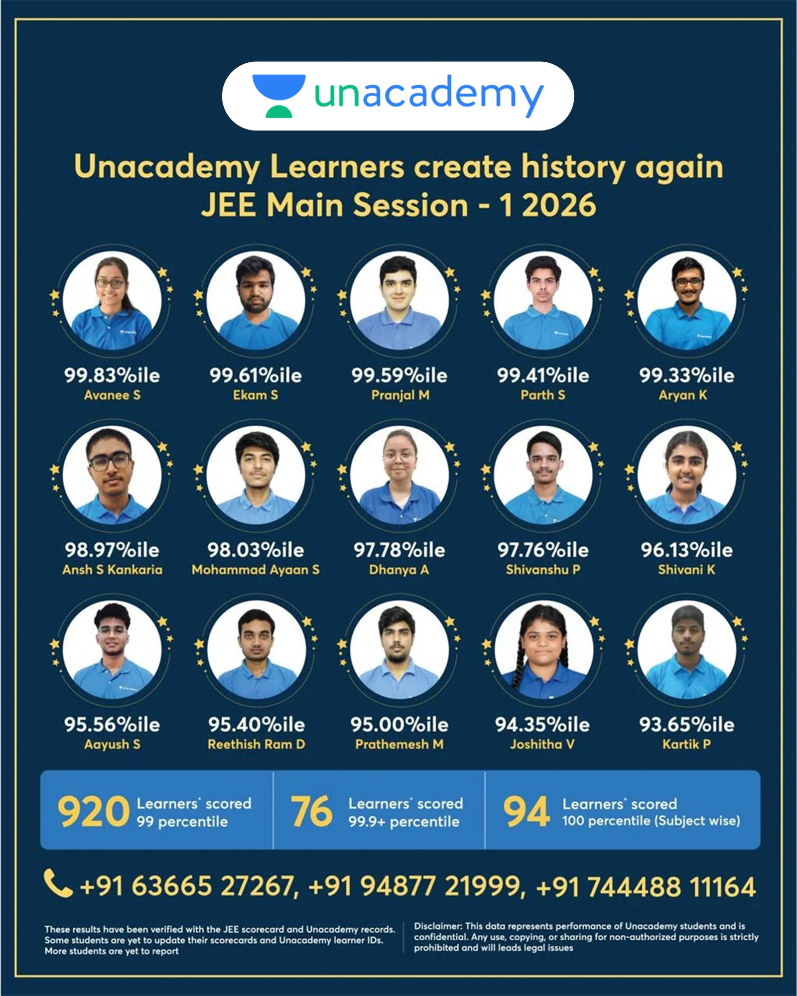 JEE topper Arjun Prasath